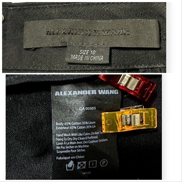 Alexander Wang Black Mini Dress with Studs, Size‎ 10 - Picture 11 of 13